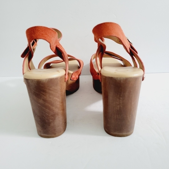 NEW SAM EDELMAN Leather Platform Josefine Sandals - Picture 4 of 6